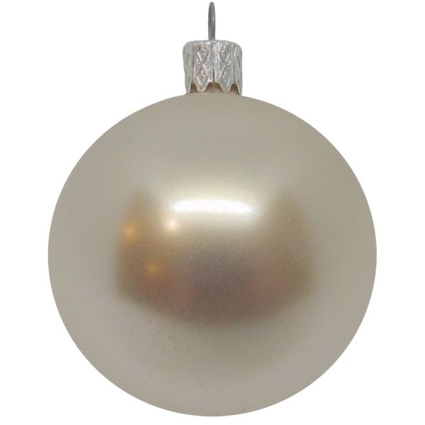 Куля новорічна d80 80 мм срібна