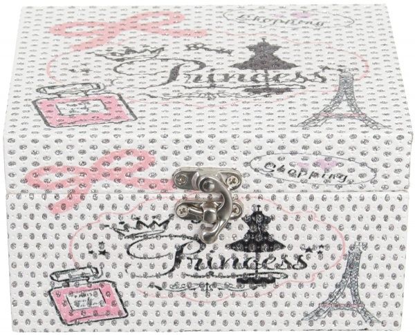 Скринька Прованс 16х12х9 см біло-срібляста