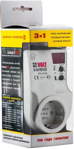 Реле напряжения  Volt Control 16 А РН-101М