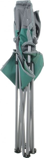 Стілець розкладний 97х44х51 см сіро-зелений