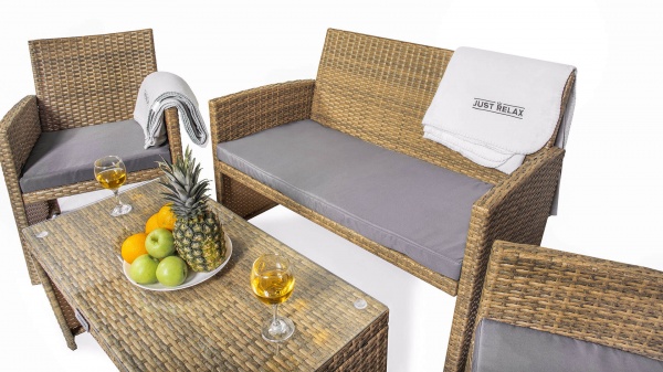 Комплект металевих меблів Comfort (121005) коричневий 