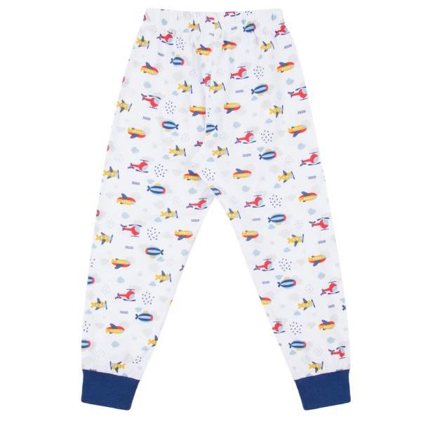 Пижама детская для мальчиков Funtime Самолет р.104 белый с принтом 