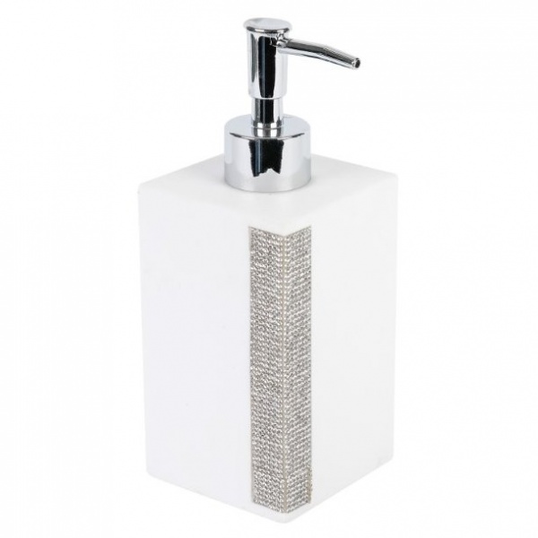 Диспенсер Axentia Ліндос білий з декором 400 мл 134347
