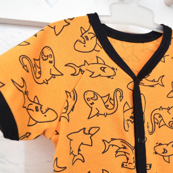 Песочник унисекс Blanka Акулы р.80 желтый 12637 