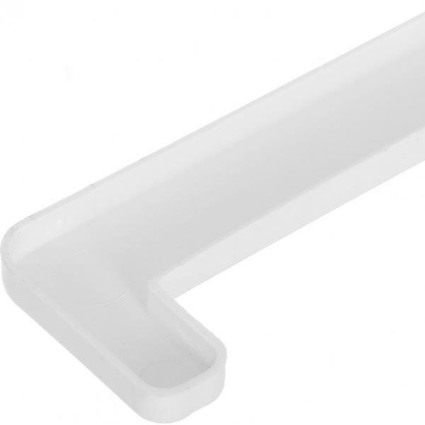 Торцевая заглушка Унипласт 600х22х5 мм белый 