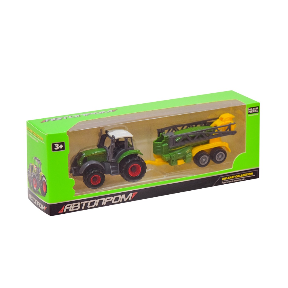 Автомобиль Автопром 1:50 трактор метал 7804