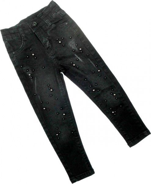 Джинсы MARKA стрейч з декором р.98-104 черный 215/31 