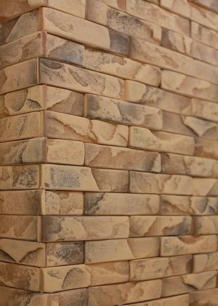 Плитка гипсовая прямая RUSTIKA Марсель кофейный 0,44 кв.м 