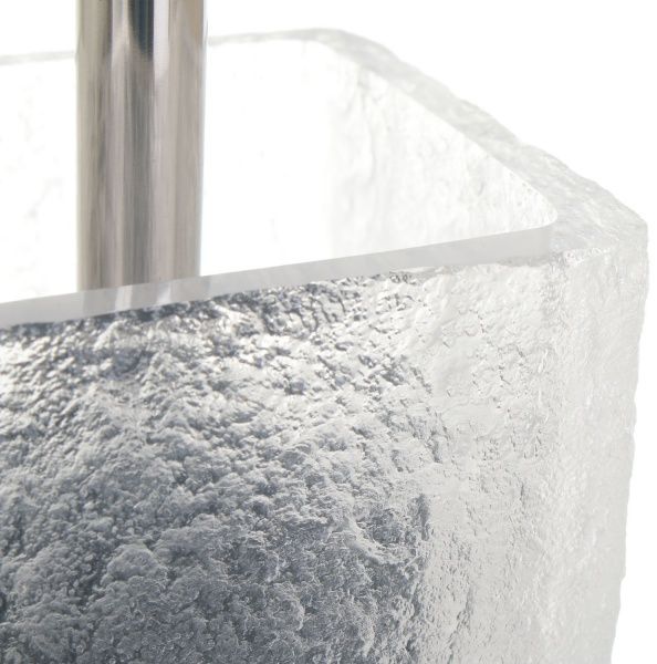 Ершик для унитаза Luna doris черный прозрачной колбой