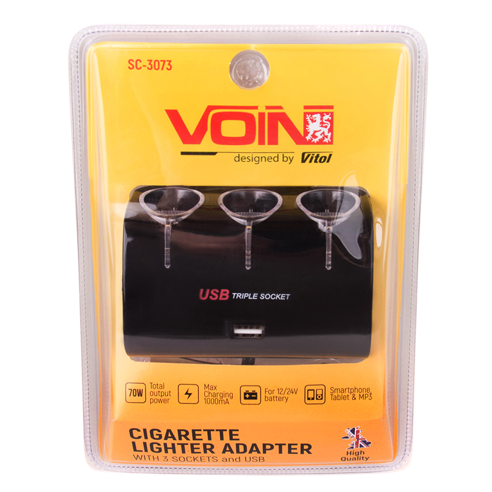 Разветвитель прикуривателя PULSO SC-3073