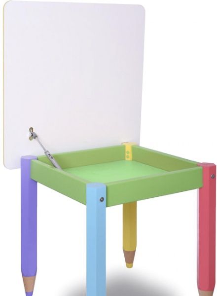 Столик Sweet baby Олівці із пеналом 60x60 см помаранчевий 100017