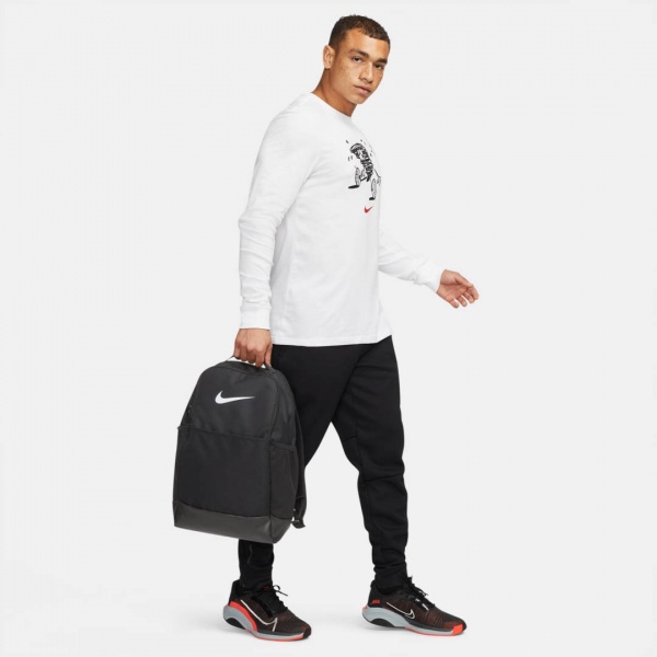 Рюкзак Nike NIKE BRASILIA 9.5 DH7709-010 24 л черный