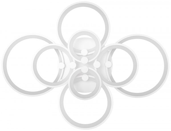 Люстра светодиодная Hopfen 125W з пультом ДУ 125 Вт белый Aquila 