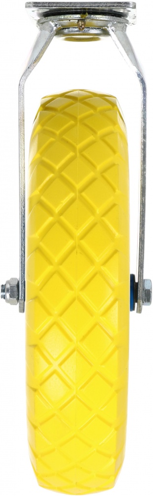 Колесо пенополиуретановое d390 мм поворотное желто-синий 400-8PU