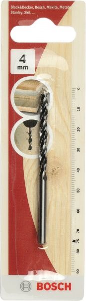 Свердло по дереву Bosch 45x75 мм 4 мм 2609257201
