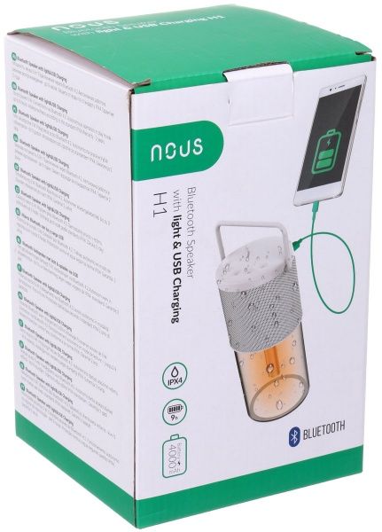 Смарт-світильник Nous з Bluetooth колонкою і Power Bank 1,5 Вт чорний H1 Black 