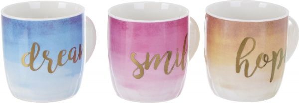 Чашка Watercolor Smile 360 мл фарфор Fiora