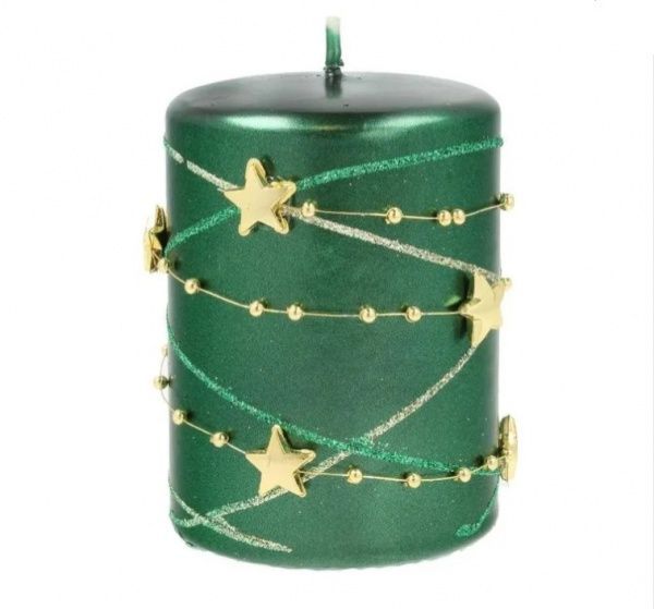 Свеча 70х120 мм Гирлянда зеленая Pako-If