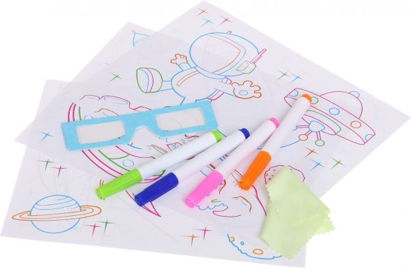 Доска для рисования с подсветкой Shantou 3D Космос (YM124)