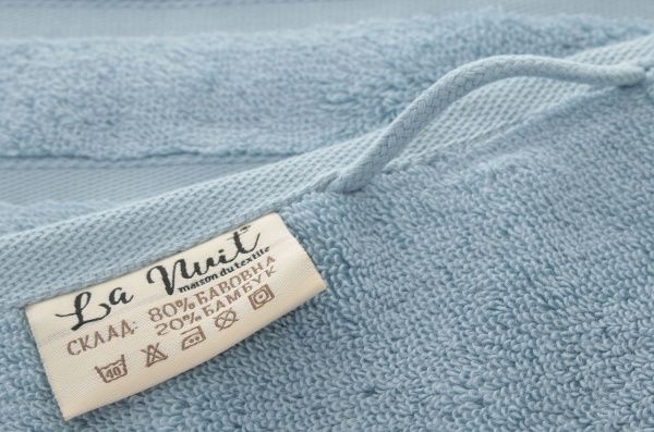 Рушник махровий Bamboo 70x140 см блакитний La Nuit 