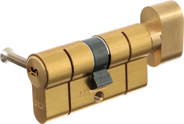 Циліндр Abus KD6PS 30x30 ключ-вороток 60 мм матова латунь