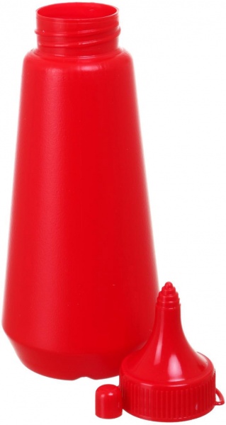 Бутылка для соусов 200 мл красный Origami Horeca