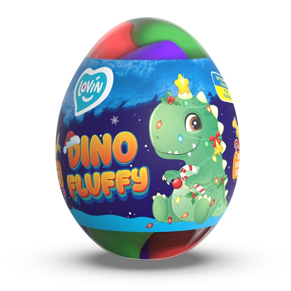 Лизун-антистрес Lovin Fluffy Dino Winter 140 мл 81005