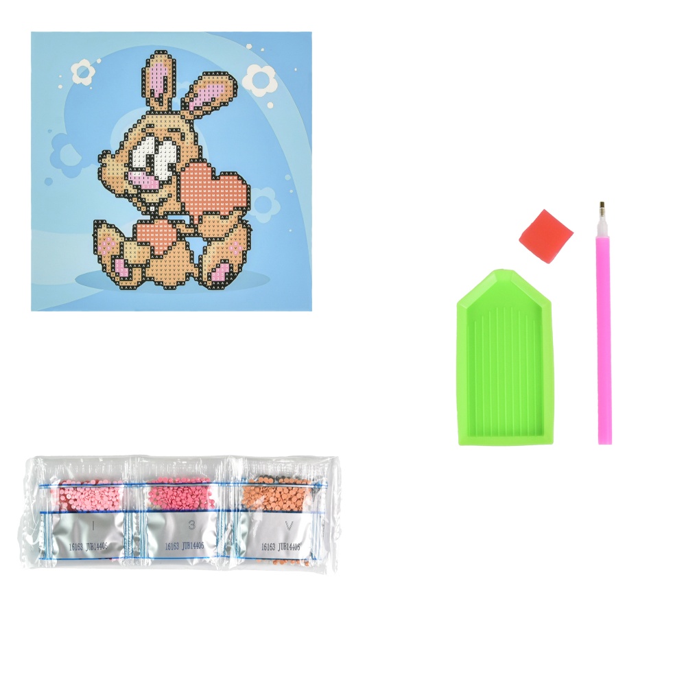 Алмазная мозаика 18х18 см в ассортименте Strateg