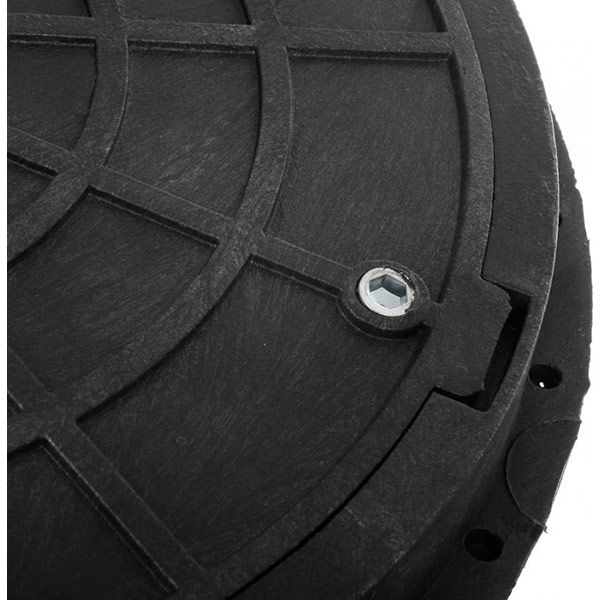 Люк каналізаційний Rhein 740 мм A15 з замком чорний