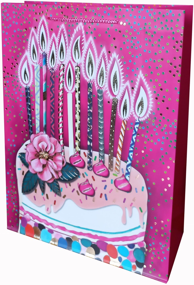 Пакет подарочный Xl 42х53х16 см в ассортименте Happycom International