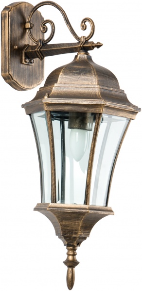 Светильник садовый Интеркласс Реал 8032/1В E27 40 Вт латунь 8024 W 1V 