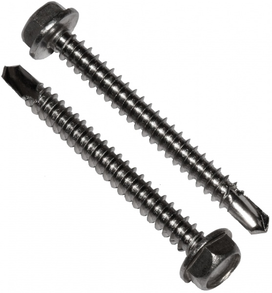 Саморез со сверлом по металлу вес 4,8x45 мм нержавеющая сталь