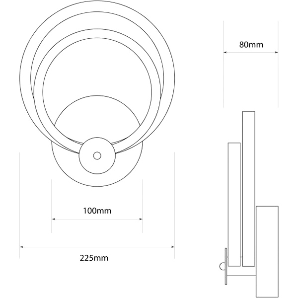Бра Светкомплект Deco Line WL20 R 20 Вт белый 