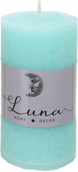 Свічка Рустік циліндр бірюзовий C5510-3145 Luna