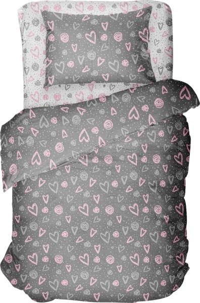 Комплект постельного белья 1,5 сп. LOVARE разноцветный Luna 