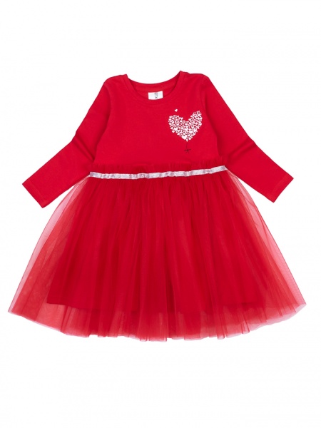 Платье Luna Kids с фатином р.110 красный 
