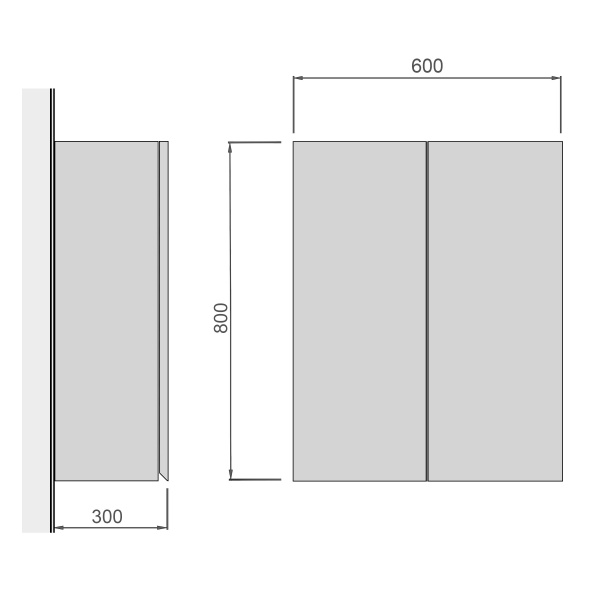 Шкаф подвесной Мойдодыр Фокус Ш-60