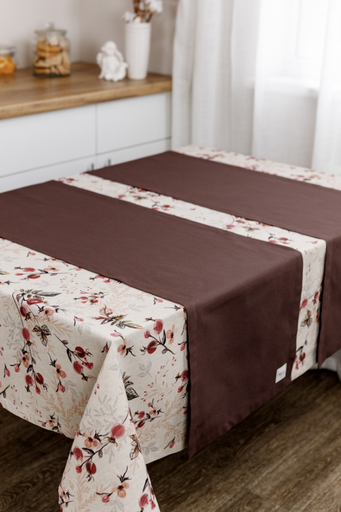 Раннер Шиповник 40x140 см кофейный/коричневый La Nuit