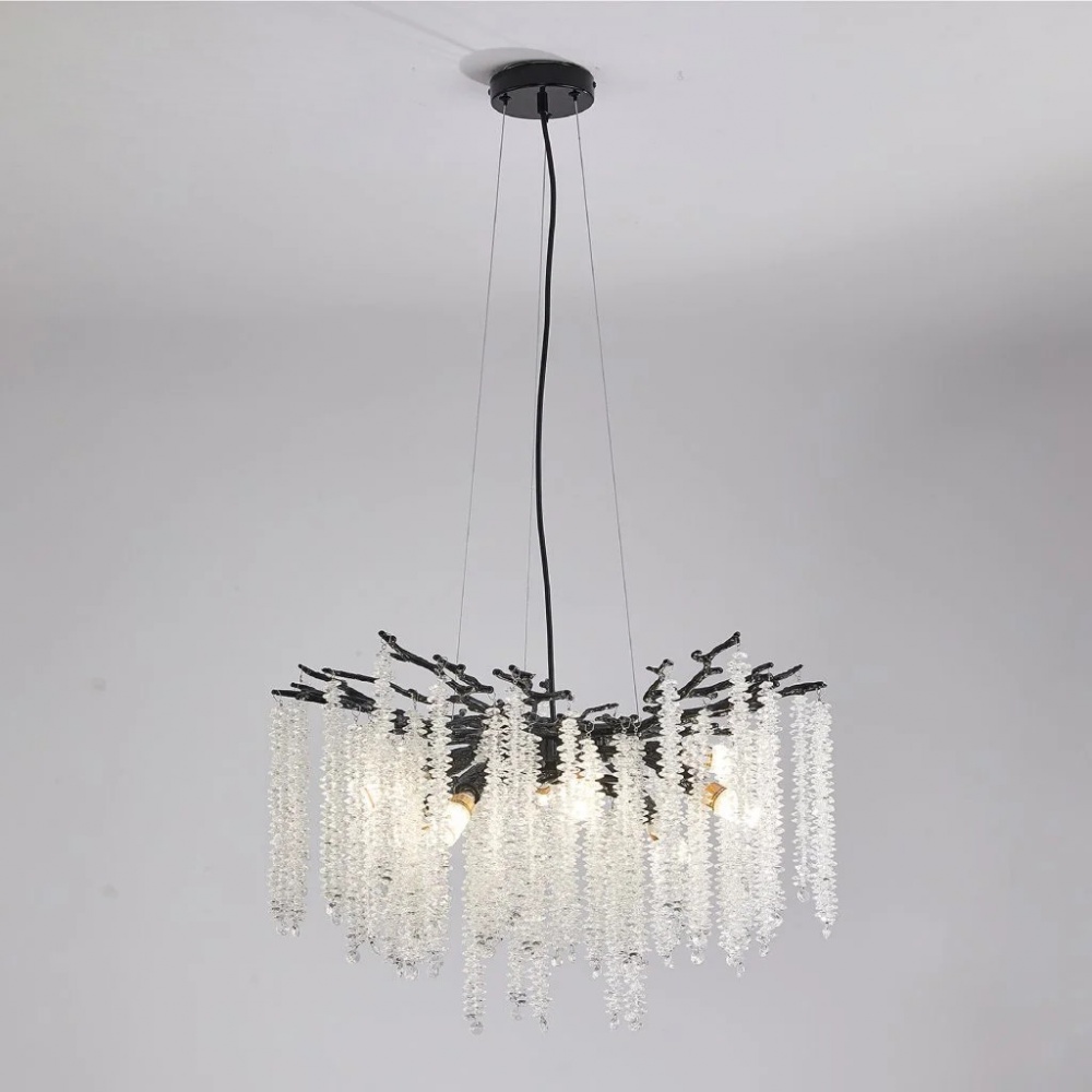 Люстра подвесная Luminaria Emma 8xE14 черный EMMA 8xE14 R600 BLACK