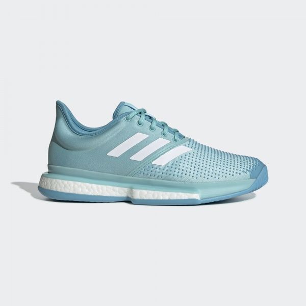 Кроссовки Adidas SoleCourt Boost M x Parley CG6339 р.10,5 бирюзовый
