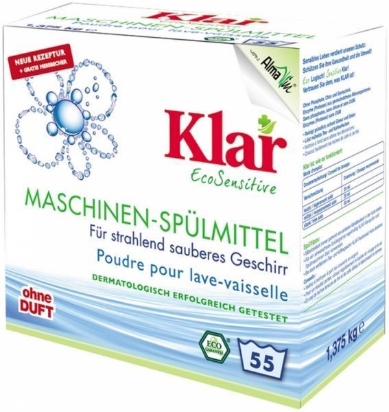 Порошок для ПММ Klar Eco Sensitiv 1,375 кг