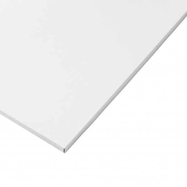 Стельова плита металева Strimex Strim-CEILING RAL 9003 білий (0,45 мм) 590х590 мм 