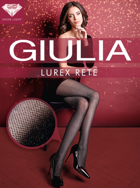 Колготки женские Giulia Lurex Rete р. 3 40 den nero 