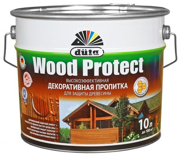 Декоративний засіб Dufa EXPERT Wood Protect горіх шовковистий глянець 10 л