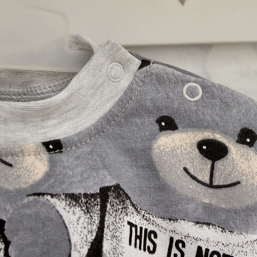 Комплект детской одежды Blanka Мишка серый р.56-62 110848