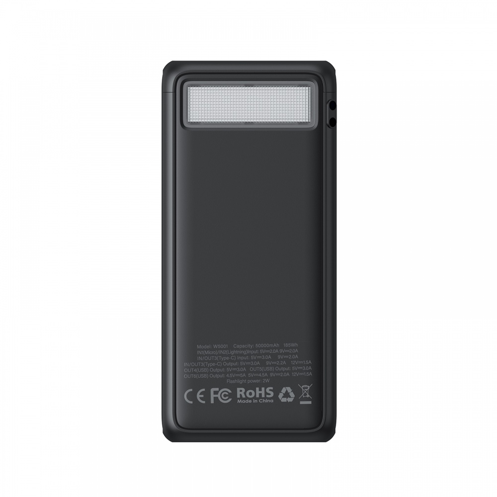 Повербанк VEGER W5001 50000 mAh black (W5001.black)
