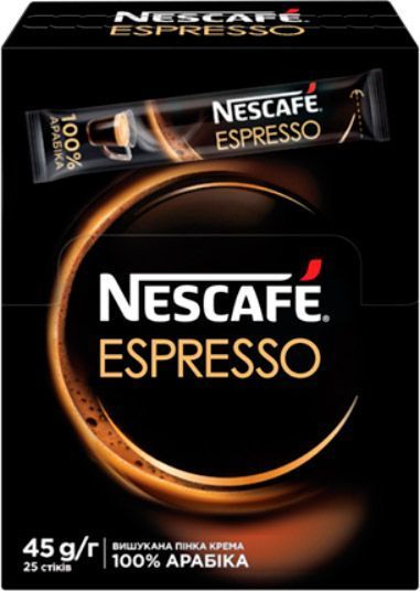Кофе растворимый Nescafe Espresso стик 25 шт 1,8 г 