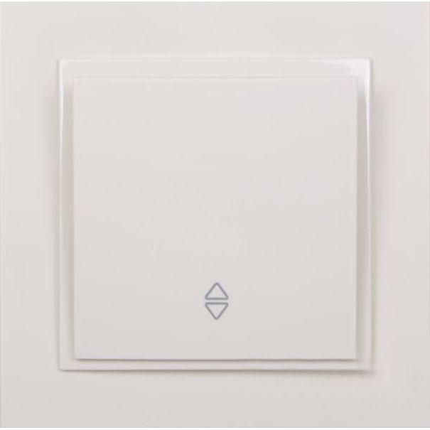 Выключатель проходной одноклавишный Mono Despina без подсветки 10 А 250В кремовый 102-170025-109