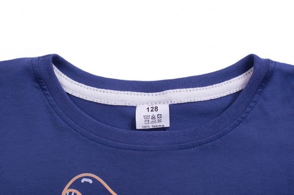 Футболка для мальчиков Luna Kids с принтом Dino р.128 темно-синий 