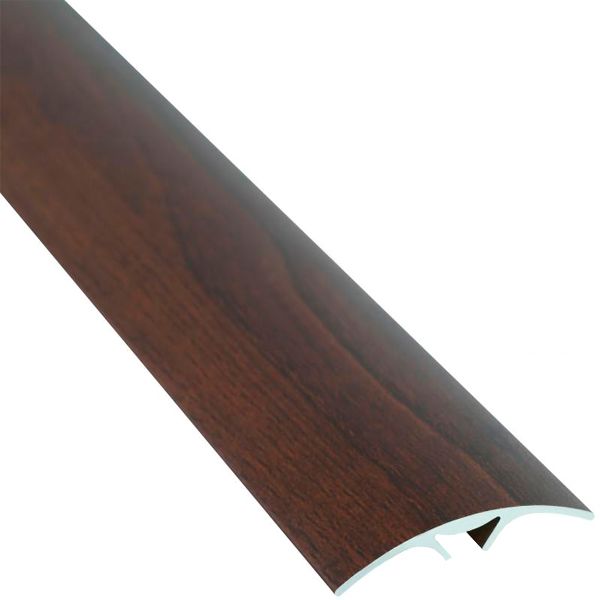 Порожек алюминиевый декорированный Braz Line скрытый крепеж 40x2700 мм орех бурбон